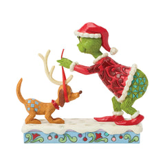 Enesco Dr. Seuss Grinch by Jim Shore Tying Reindeer Antlers on Max 6018955