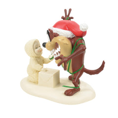 Department 56 Snowbabies Looney Tunes Taz Hungry for Ribbon 6016028