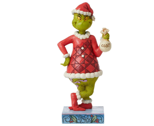 Grinch with Bag of Coal Jim Shore Dr. Seuss 6012697