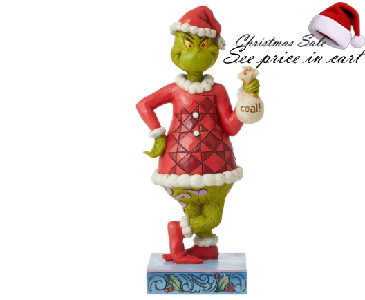 Grinch with Bag of Coal Jim Shore Dr. Seuss 6012697