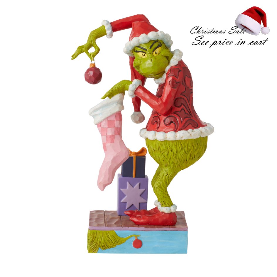 Grinch By Jim Shore Grinch Stealing Ornament Figurine 6010781