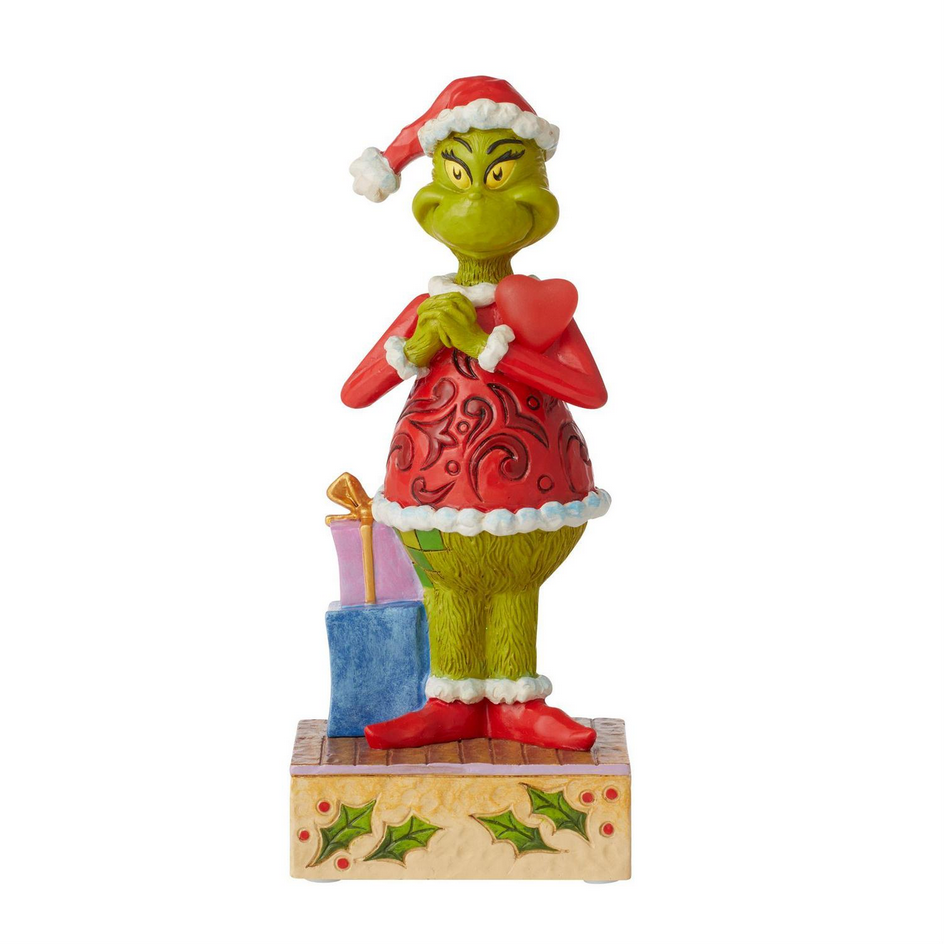 Grinch with Large Red Heart Jim Shore Dr. Seuss 6010782