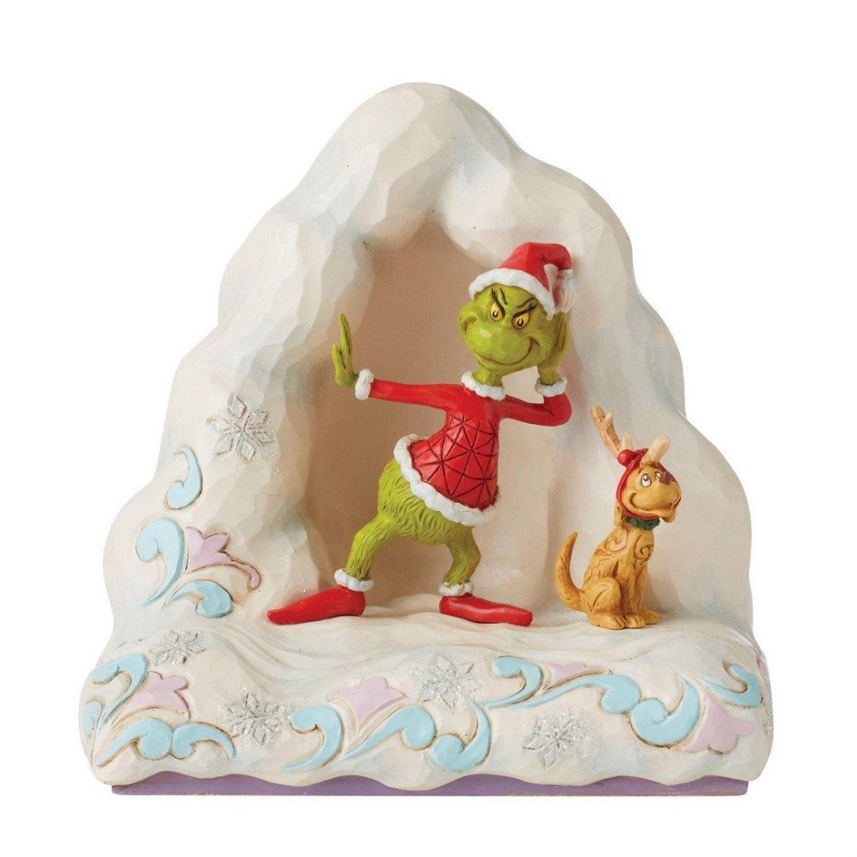 Grinch and Max on Snow Mound Jim Shore Dr. Seuss 6010780