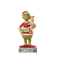 Grinch & Cindy Hold Sign Fig Jim Shore Dr. Seuss 6015212