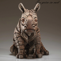 Rhinoceros Calf Edge Sculpture 6016670