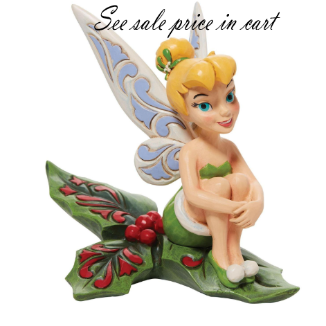 Tinker Bell Sitting on Holly Disney Traditions 6010874