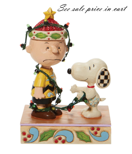 Charlie Brown Tangled Lights Peanuts by Jim Shore 6008954