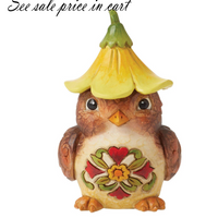 Bird with Flower Hat Figurine Jim Shore Heartwood Creek 6014419