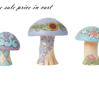 Mushrooms Set of 3 Figurines Jim Shore Heartwood Creek 6014430