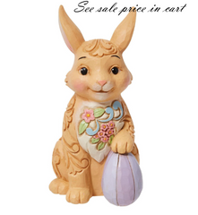 Mini Easter Bunny Floral Jim Shore Heartwood Creek 6012440