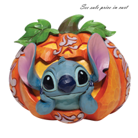 Jim Shore Disney Traditions Stitch in Jack o Lantern 6007080