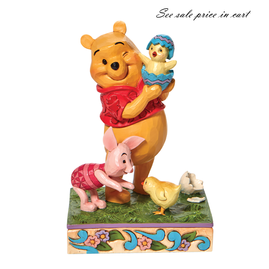 Pooh & Piglet with chick Spring Surprise Jim Shore Disney Traditions 6010103