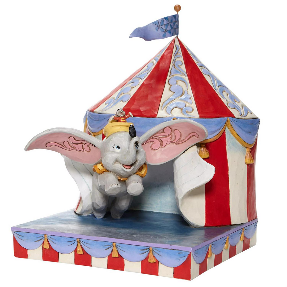 Dumbo Flying out of Tent Scene Disney Traditions 6008064