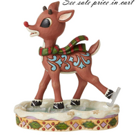 Rudolph Ice Skating Rudolph Traditions by Jim Shore 6009112