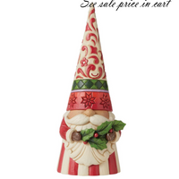 Tall Gnome with Holly Jim Shore Heartwood Creek 6011155