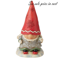 Gnome with Braids Skiing Jim Shore Heartwood Creek 6010844