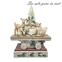 Woodlnd Gnome Animals Train Car Jim Shore Heartwood Creek 6011623