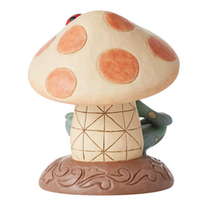 Frog Leaning on Mushroom Fig Jim Shore Heartwood Creek 6014429