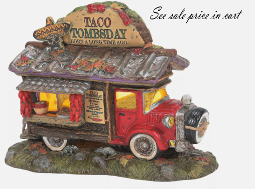 Taco Tombsday Taco Truck Snow Village Halloween 6011448