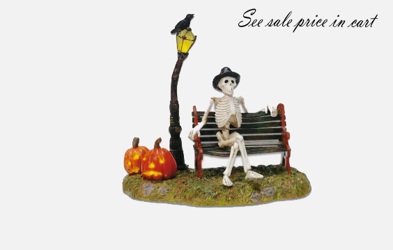 Halloween Village Accessories “RESTING MY BONES” Skeleton 5653146