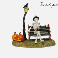 Halloween Village Accessories “RESTING MY BONES” Skeleton 5653146