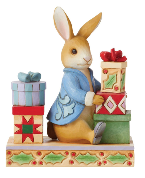 Peter Rabbit with Presents Jim Shore Heartwood Creek 6010689