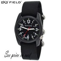 #11015 DX3® Field™ - Black Dial w/ Black Nylon Band