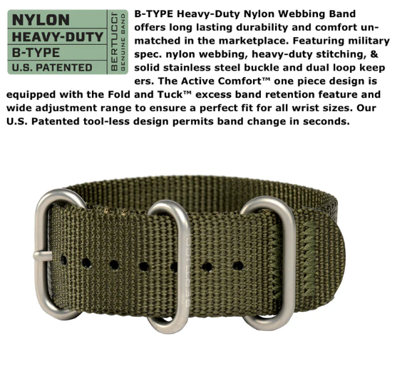 #11049 DX3® Field™ - Stone Dial, Defender Olive™ Nylon Band