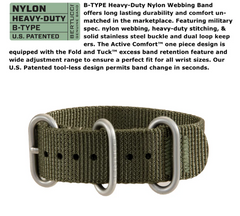 #10112 A-1S Field™ - Black Dial, Defender Olive™ Nylon Band