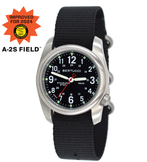 #11050 A-2S Field - Black dial, Black Nylon Band