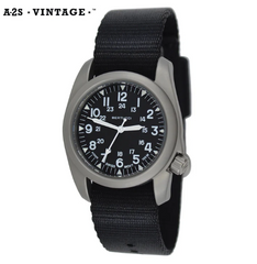 #11500 A-2S Vintage™ - Black dial, Black Comfort-Webb™ Band