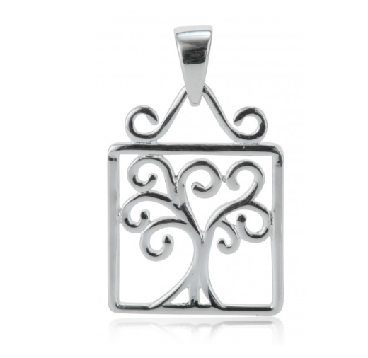 Southern Gates® Small Square Oak Tree Pendant P856
