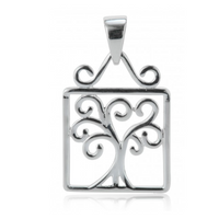Southern Gates® Small Square Oak Tree Pendant P856