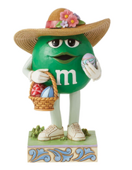 M&M'S Green Character w/Basket Jim Shore Heartwood Creek