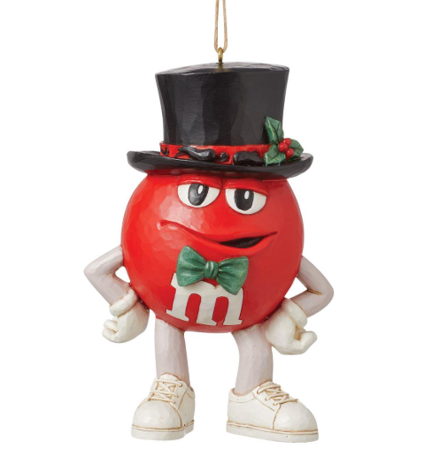 M&M'S Red Character in Hat H/O Jim Shore Heartwood Creek 6015685