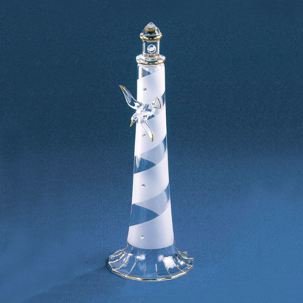 Spiral Lighthouse with Sea Gull (Tall) S6 951