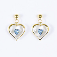 JP2 702-03: March Birthstone Earrings