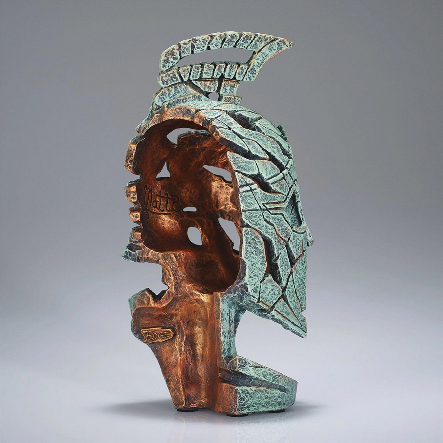 Miniature Spartan Bust Edge Sculpture 6017684