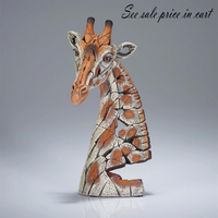 Miniature Giraffe Bust Edge Sculpture 6017685