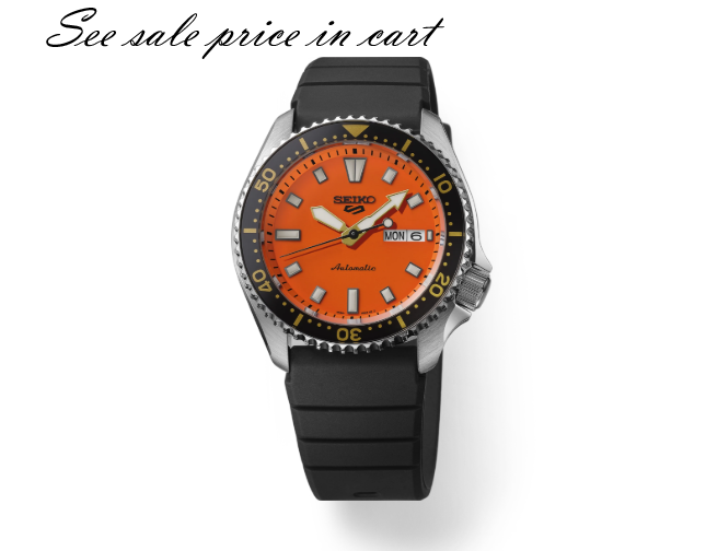 Seiko 5 Sports SRPL89 Orange Dial NIB