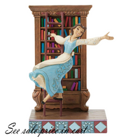 Enesco Belle with Bookshelf Disney Traditions 6016894
