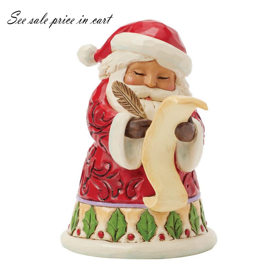Santa With List Mini Jim Shore Heartwood Creek 6017275