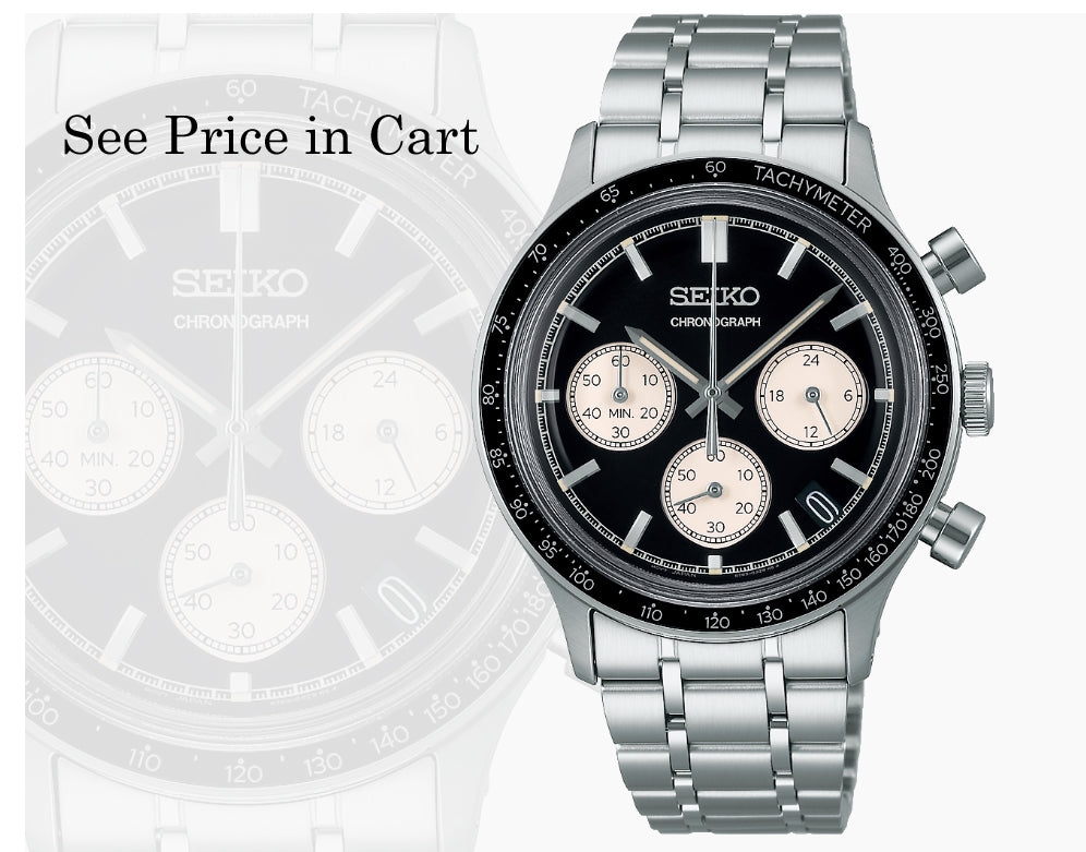 Seiko Essential Quartz chronograph Black Dial SSB479