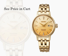 Seiko Presage Cocktail Time Automatic Gold Dial SRE018