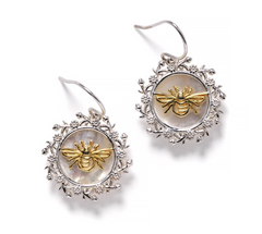 Southern Gates® Bee Mother of Pearl Earrings Courtyard Series E786