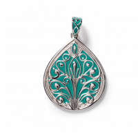 Southern Gates® Tradd Pendant, Green Enamel Rainbow Row Series P1962G