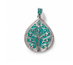 Southern Gates® Tradd Pendant, Green Enamel Rainbow Row Series P1962G