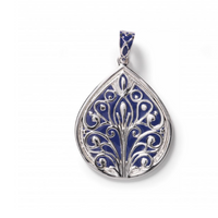 Southern Gates® Tradd Pendant, Blue Enamel Rainbow Row Collection P1962B