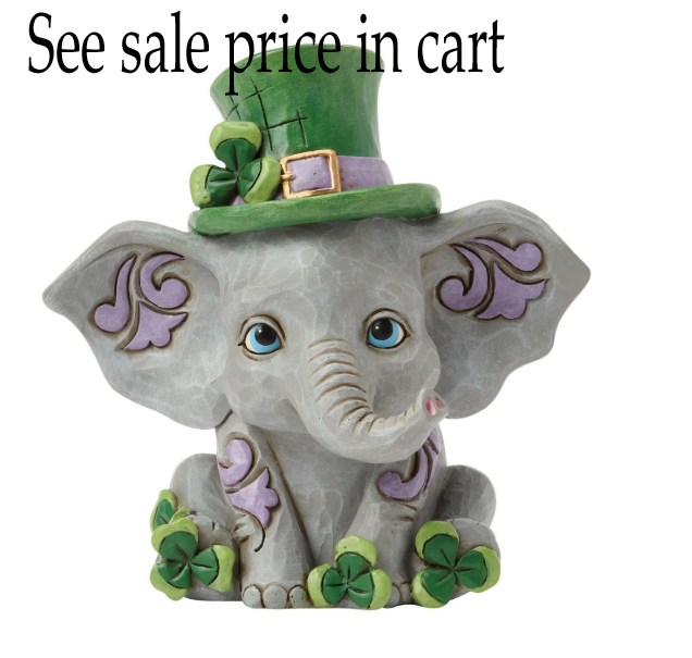 Elephant with Clover Figurine Jim Shore Heartwood Creek 6017282