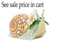 Snail with Daisy Flower Fig Jim Shore Heartwood Creek 6017782